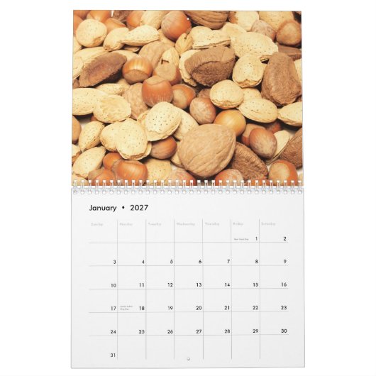 Nahrung 20XX Kalender (Jan 2027)