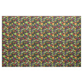 Nahrung auf einem schwarzen Hintergrund Stoff (Fat Quarter (45,7 x 55,9 cm))