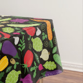 Nahrung auf einem schwarzen Hintergrund Tischdecke (Beispiel)