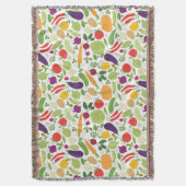 Nahrung auf einem weißen Hintergrund Decke (Vorderseite Vertikal)