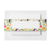 Nahrung auf einem weißen Hintergrund Einladungsbanderole (Vorderseite Beispiel)