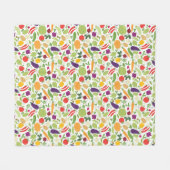 Nahrung auf einem weißen Hintergrund Fleecedecke (Vorderseite (Horizontal))