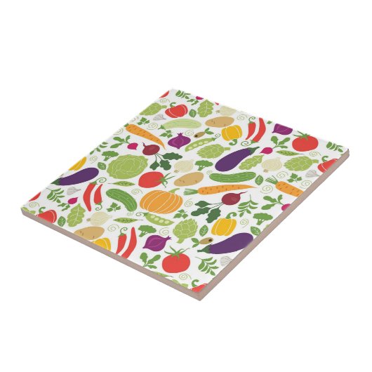 Nahrung auf einem weißen Hintergrund Fliese (Seite)