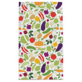 Nahrung auf einem weißen Hintergrund Kleine Geschenktüte (Rückseite)