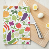 Nahrung auf einem weißen Hintergrund Küchentuch (Viertel Falte)