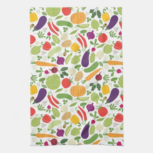 Nahrung auf einem weißen Hintergrund Küchentuch (Vertikal)