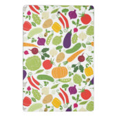 Nahrung auf einem weißen Hintergrund Mini Klemmbrett (Rückseite)