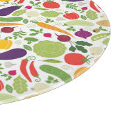 Nahrung auf einem weißen Hintergrund Schneidebrett (Ecke)