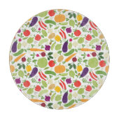 Nahrung auf einem weißen Hintergrund Schneidebrett (Vorderseite)