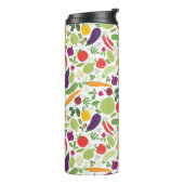 Nahrung auf einem weißen Hintergrund Thermosbecher (Nach links gedreht)