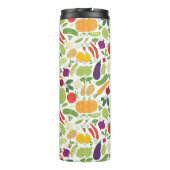 Nahrung auf einem weißen Hintergrund Thermosbecher (Rückseite)