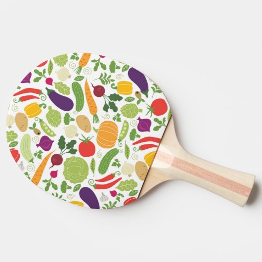 Nahrung auf einem weißen Hintergrund Tischtennis Schläger (Seitenansicht)