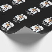 Nahrung des Geistes Funny Ghost Pun Dark BG Geschenkpapier (Ecke)
