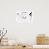 Nahrung für Gedanken: Fitness Motivation! Poster (Küche)