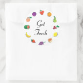 Nahrung für Gedanken_Kreis Citrus_Fresh Runder Aufkleber (Tasche)