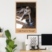Nahrung für Gedanken Poster (Heimbüro)