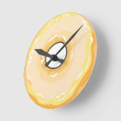 Nahrung für Thought_Glazed Gelee Donut_Totally Runde Wanduhr (Winkel)