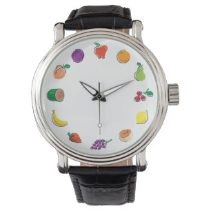 Nahrung für Thought_Totally Fruity_Circle der Armbanduhr