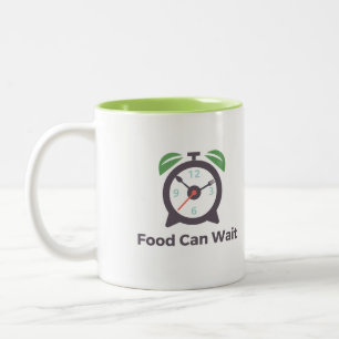 Nahrung kann Zwei-Ton Tasse warten