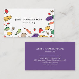 Nahrung kritzelt | persönlichen Koch Visitenkarte
