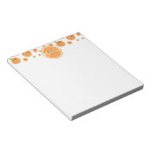 Nahrung Lächeln Pfirsiche Grenzname Notizblock (angewinkelt)