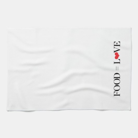 Nahrung = Liebe Geschirrtuch (Horizontal)