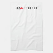 Nahrung = Liebe Geschirrtuch (Vertikal)