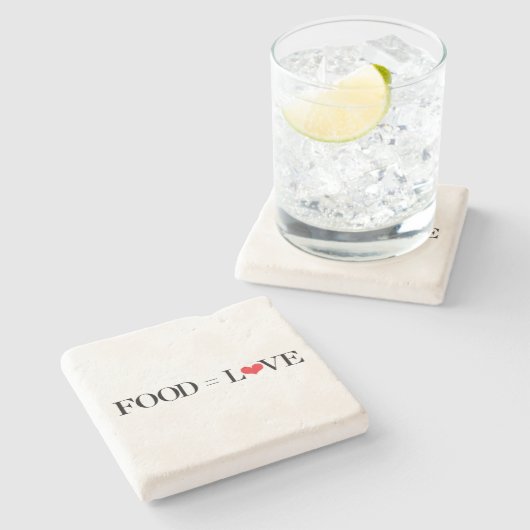 Nahrung = Liebe Steinuntersetzer (Seitenansicht)