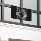 Nahrung nicht Pharma Natürliche Bio Ernährung Banner (Äußeres Gebäude)