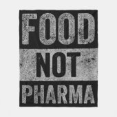 Nahrung nicht Pharma Natürliche Bio Ernährung Fleecedecke (Vorderseite)