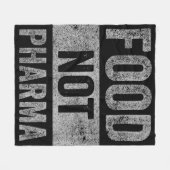 Nahrung nicht Pharma Natürliche Bio Ernährung Fleecedecke (Vorderseite (Horizontal))