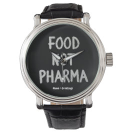Nahrung nicht Pharma Natürliche Bio Ernährung gesu Armbanduhr