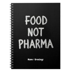 Nahrung nicht Pharma Natürliche Bio Ernährung gesu Notizblock