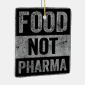Nahrung nicht Pharma Natürliche Bio Ernährung Keramikornament (Rechts)