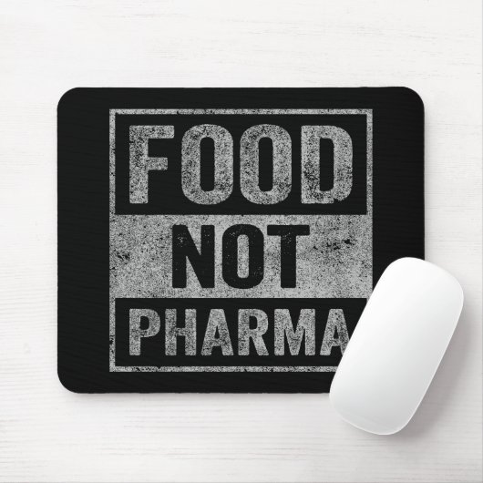 Nahrung nicht Pharma Natürliche Bio Ernährung Mousepad (Mit Mouse)