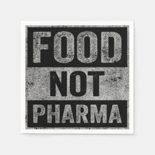 Nahrung nicht Pharma Natürliche Bio Ernährung Serviette