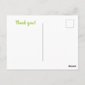 Nahrung Pusto danke Birne Obst Niedliche Nahrung Postkarte (Rückseite)