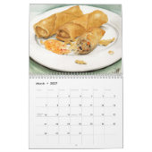 Nahrung skizziert Kalender (Mär 2027)