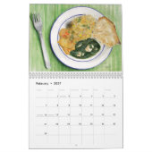 Nahrung skizziert Kalender (Feb 2027)