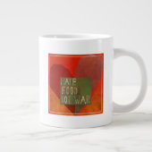 Nahrung statt Krieg Jumbo-Tasse (Rechts)