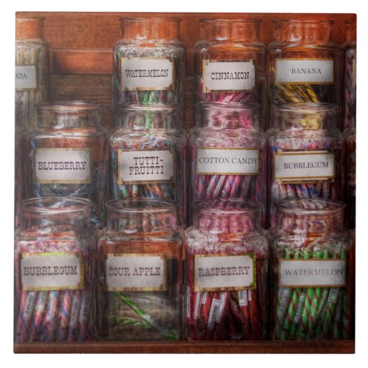 Nahrung - Süßigkeiten - Penny Candy Fliese (Vorderseite)