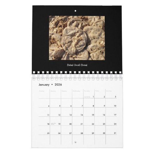 Nahrung von Kalender Ägyptens 2012 (Jan 2026)