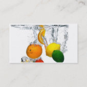 Nahrung Wasser Visitenkarte (Rückseite)