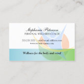 Nahrungs-und Fitness-Trainer Visitenkarte (Rückseite)