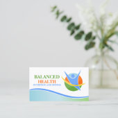 Nahrungs-und Fitness-Trainer Visitenkarte (Stehend Vorderseite)