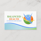 Nahrungs-und Fitness-Trainer Visitenkarte (Vorderseite)