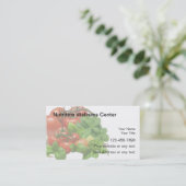 Nahrungs-Visitenkarten Visitenkarte (Stehend Vorderseite)