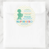 Nahrungsallergie Superhero Boy Stickers (Tasche)