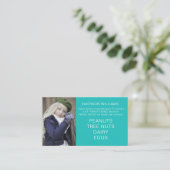 NahrungsAllergie Warnhinweis Personalisierter Koch Visitenkarte (Stehend Vorderseite)