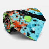 Nahrungsbekämpfung Abstraktes Graffiti Krawatte (Gerollt)